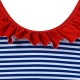 Girl΄s stripped 2 piece swim suit | STRIPPED PRINT