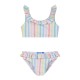 Girl΄s stripped 2 piece swim suit | STRIPPED PRINT