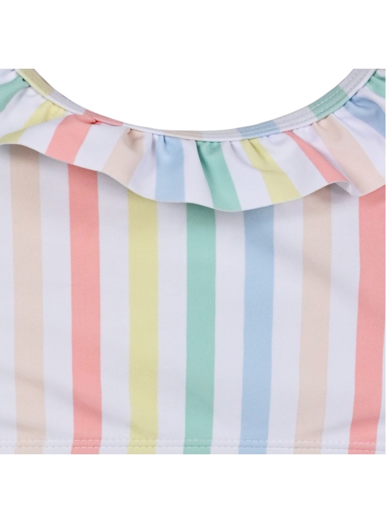 Girl΄s stripped 2 piece swim suit | STRIPPED PRINT