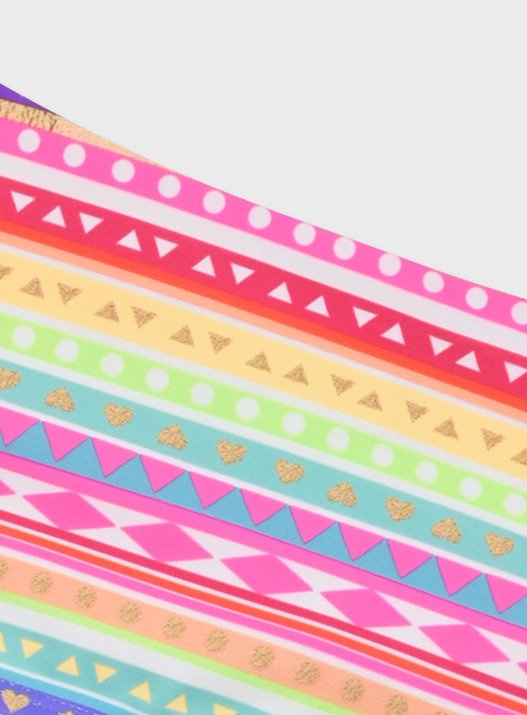 Girl΄s 2 piece printed swim suit | ALL OVER PRINT