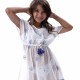 Girl΄s beach cover up | WHITE