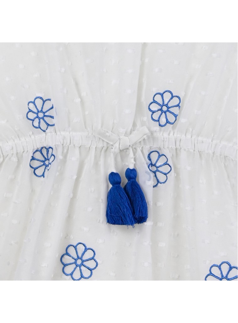 Girl΄s beach cover up | WHITE