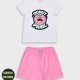 Pyjama set with print for girls | ROSE PETAL