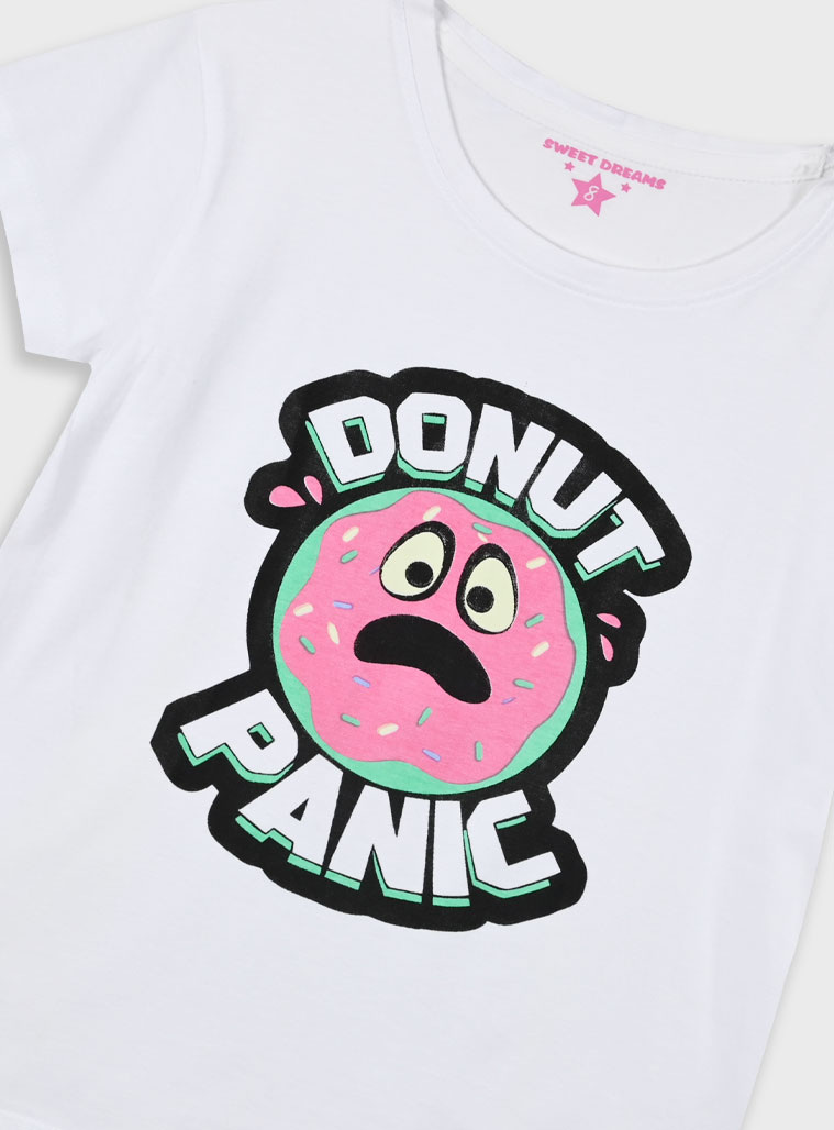 Pyjama set with print for girls | ROSE PETAL