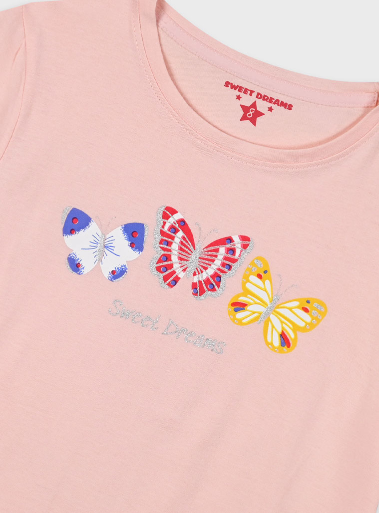 Pyjama set with print for girls | ALL OVER PRINT