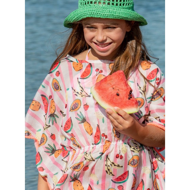 Caftan for girls | FLUO PINK
