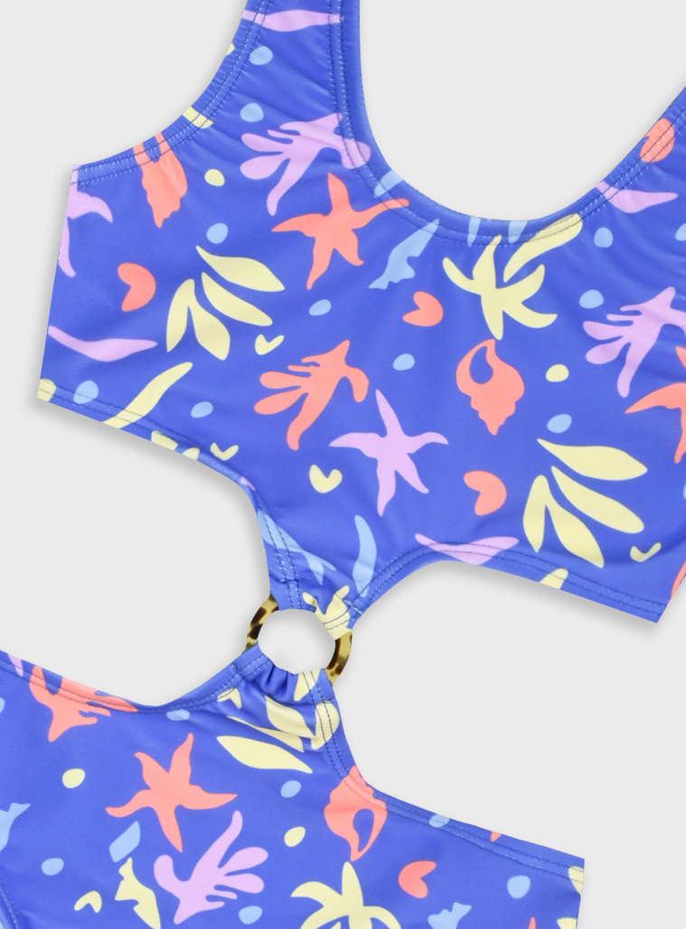 One piece swimsuit | ALL OVER PRINT