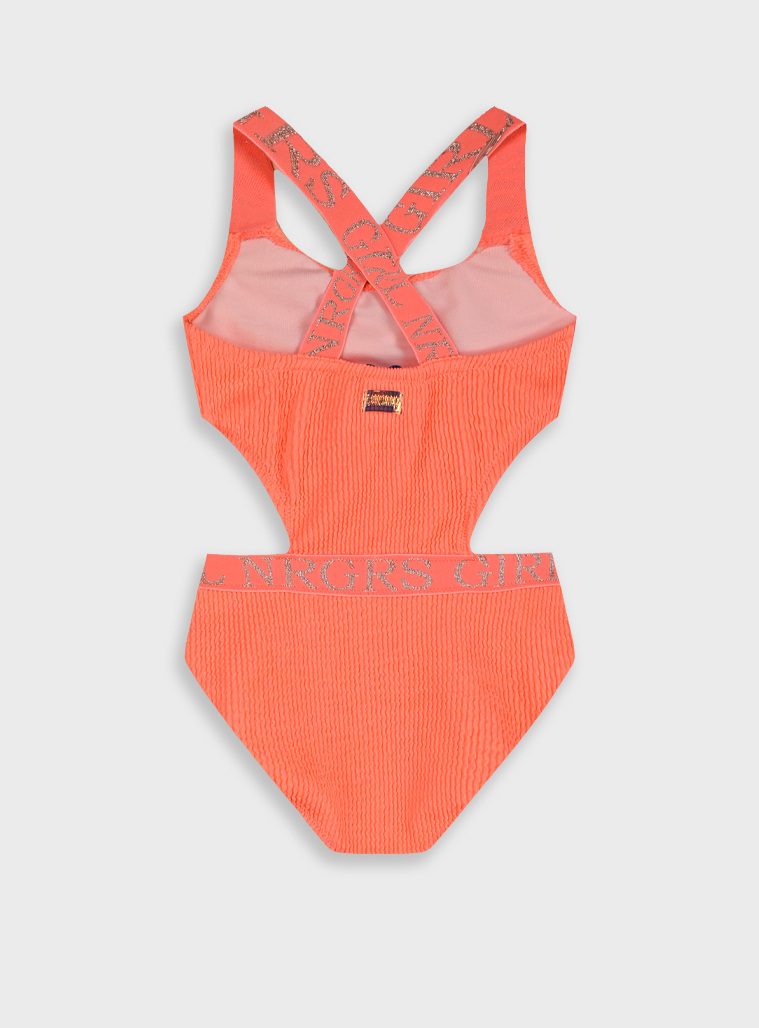 One piece swimsuit | NEON CORAL