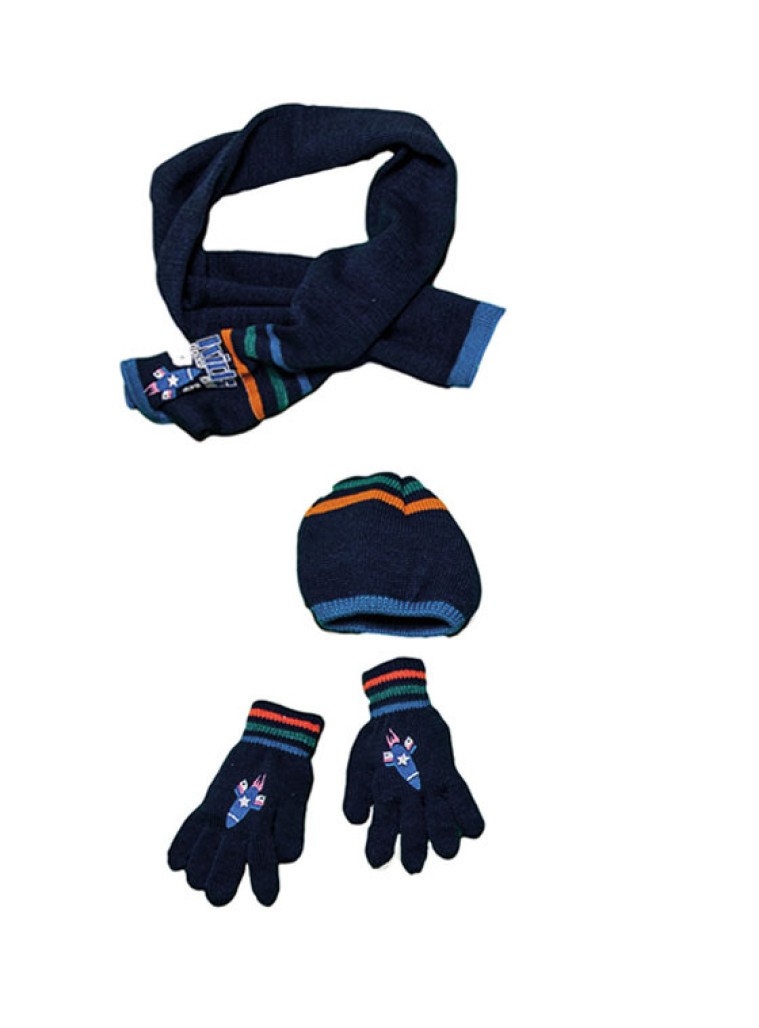 Σέτ κασκόλ-σκούφος-γάντια με τύπωμα Space gang | ΤΥΠΟΣ