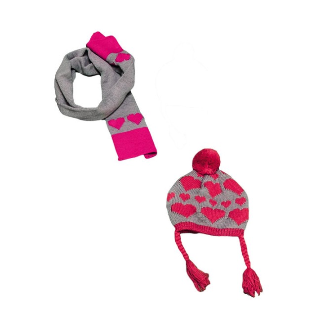 Σετ με τύπωμα καρδιές | ΤΥΠΟΣ