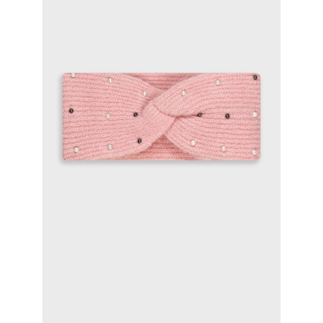 Πλεκτή κορδέλα μαλλιών για κορίτσι | ΣΚΟΝΙΣΜΕΝΟ ΡΟΖ