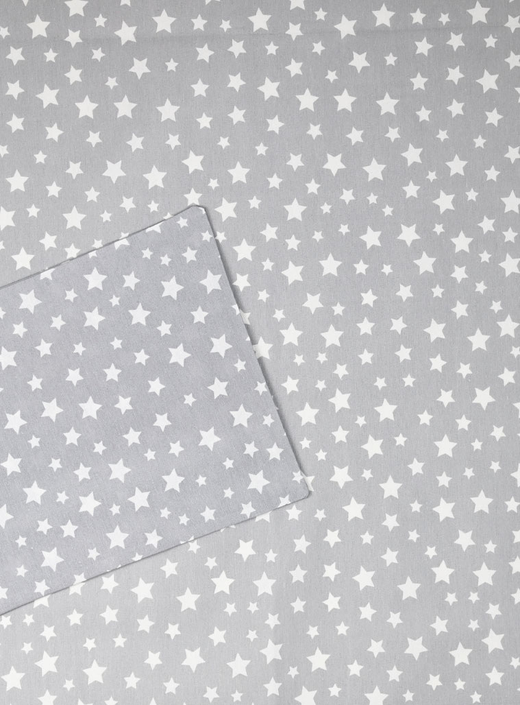 Βρεφικό σετ σεντόνι με μαξιλαροθήκη | ΓΚΡΙ Βρεφικό σετ σεντόνι με μαξιλαροθήκη | ΓΚΡΙ