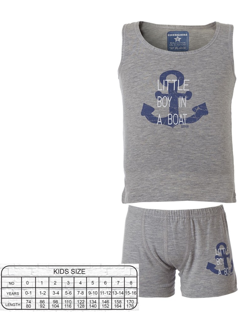 Set of undergarments | GREY MELANGE