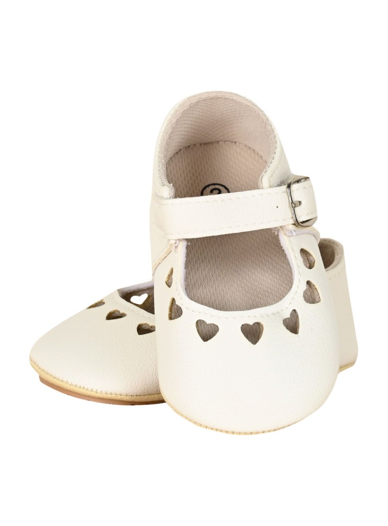 Baby hug shoes for girls | WHITE