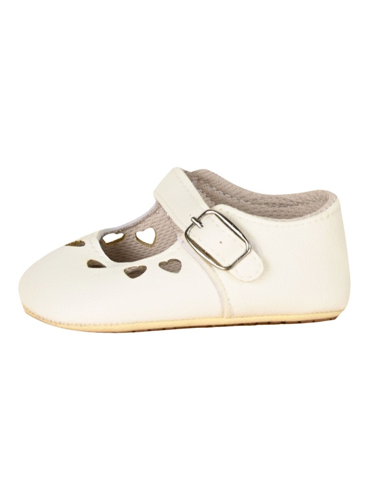 Baby hug shoes for girls | WHITE
