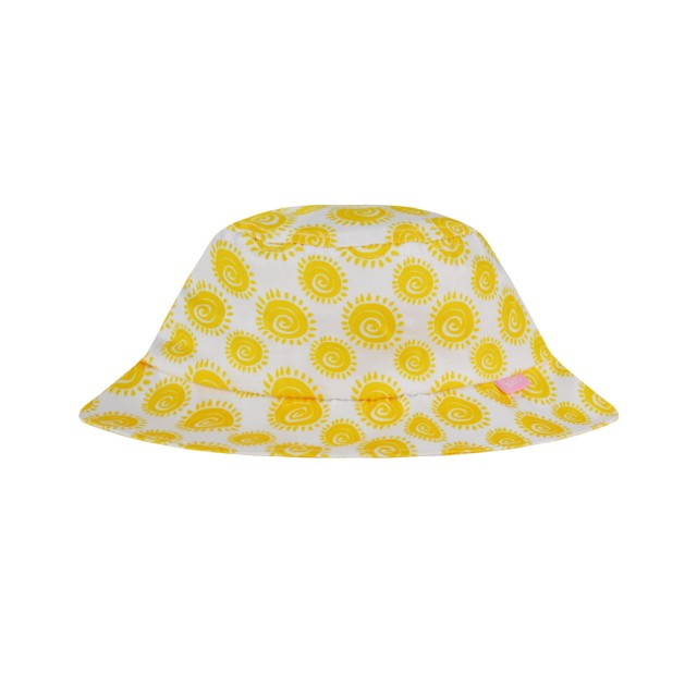 Καπέλο εμπριμέ βαμβακερό | ΛΕΥΚΟ