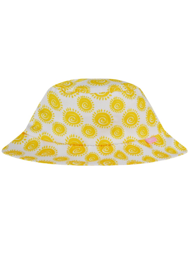 Καπέλο εμπριμέ βαμβακερό | ΛΕΥΚΟ