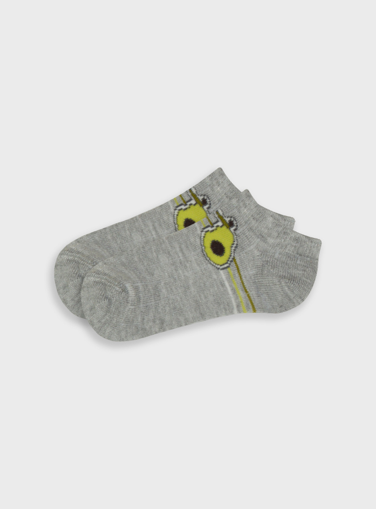 Short socks | Grigio melange