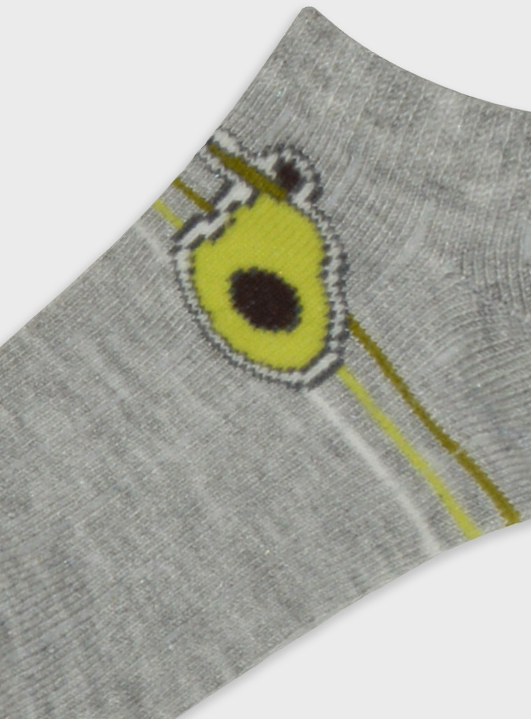 Short socks | Grigio melange