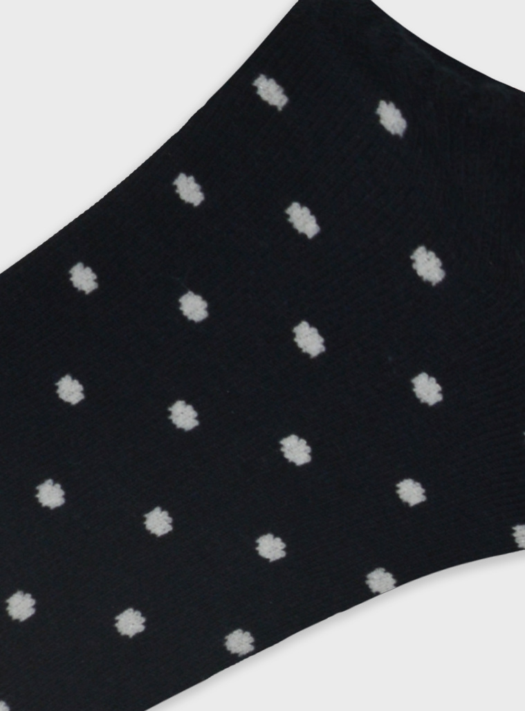 Short dotted socks | BLACK