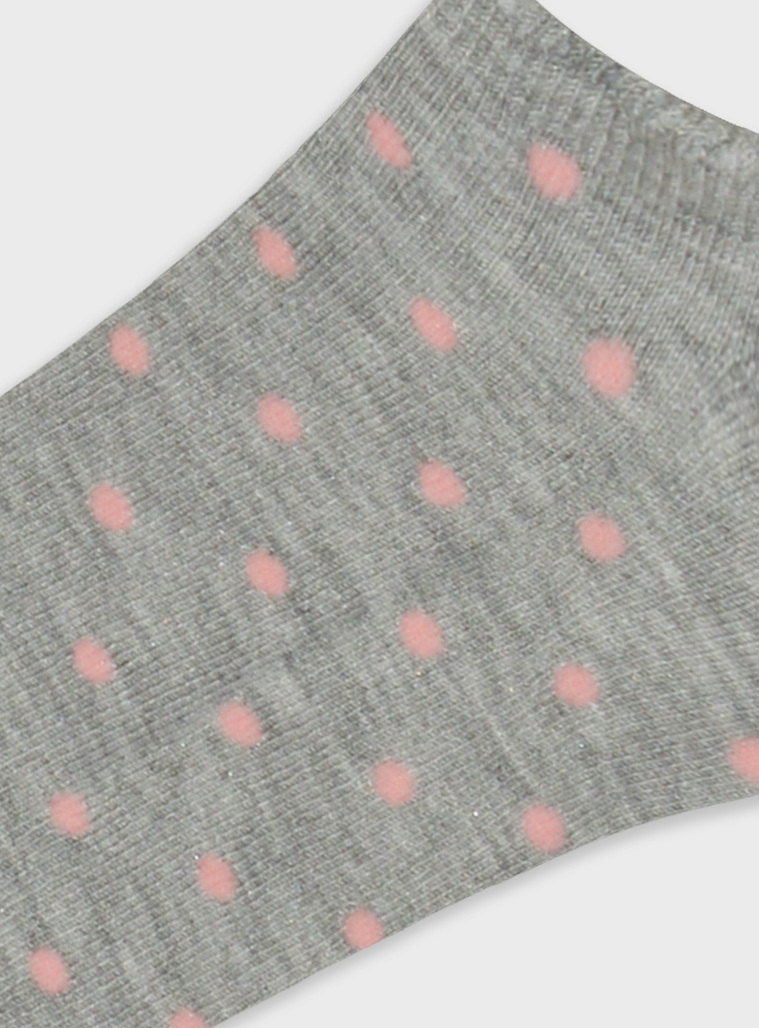 Short dotted socks | GREY