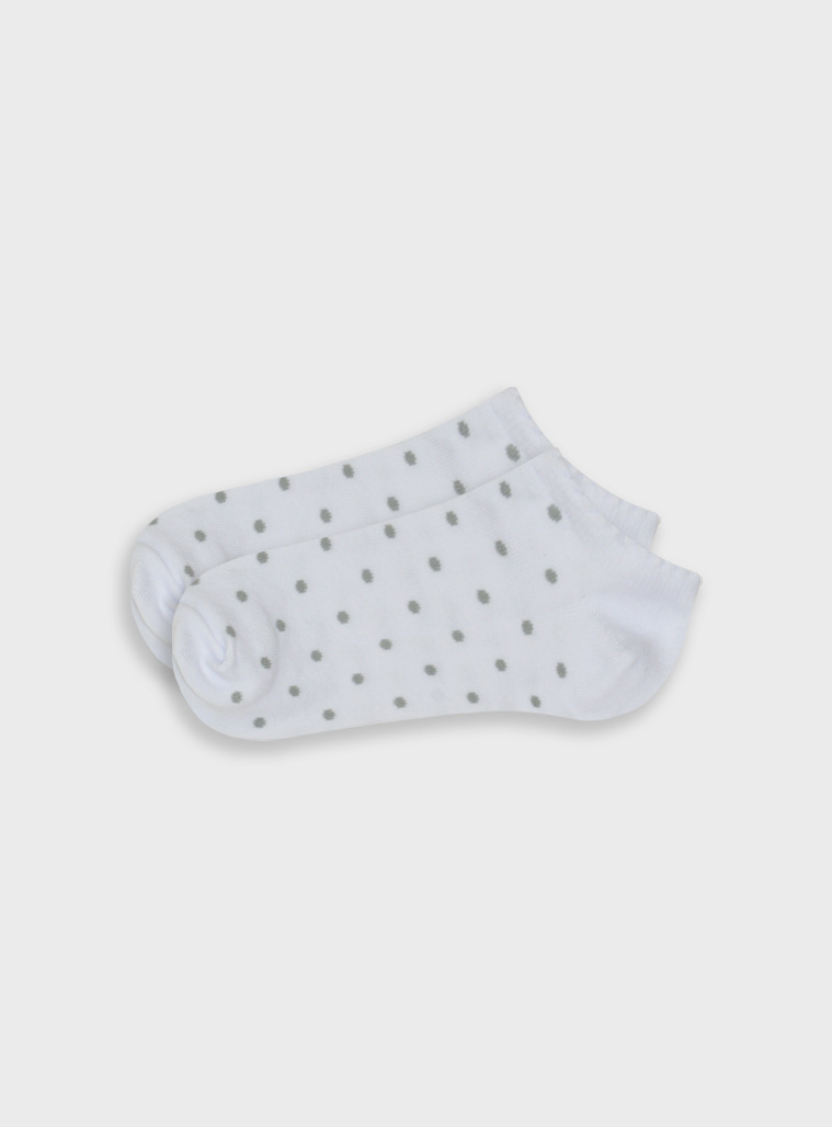 Short dotted socks | WHITE