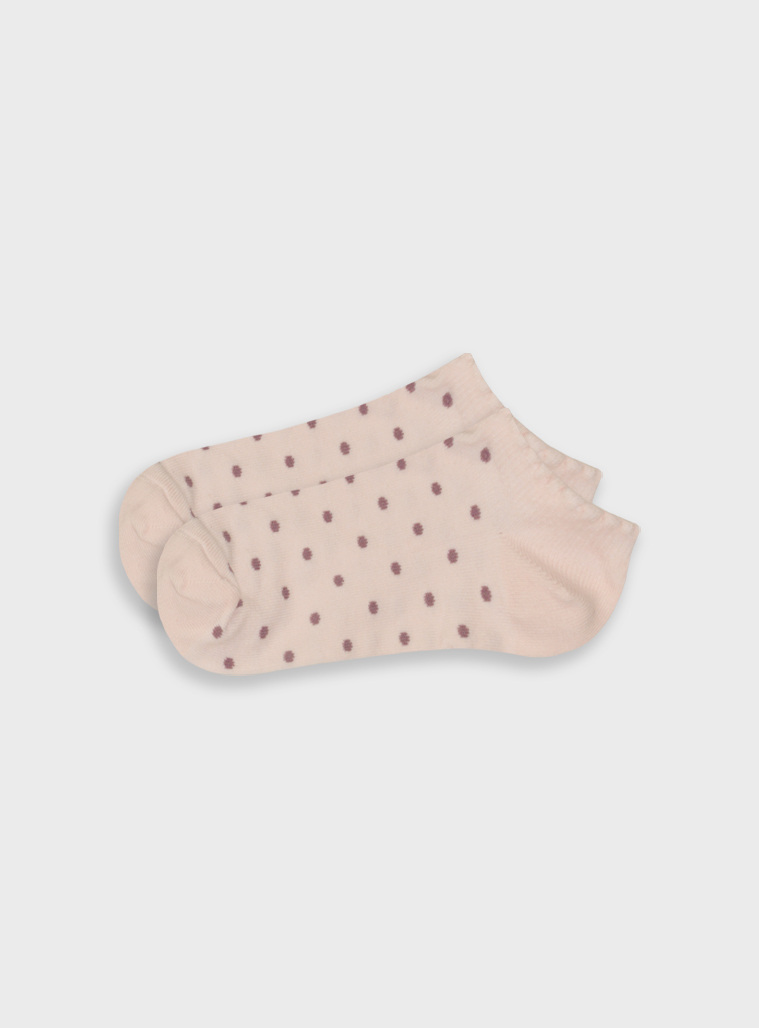 Short dotted socks | SALMON PINK
