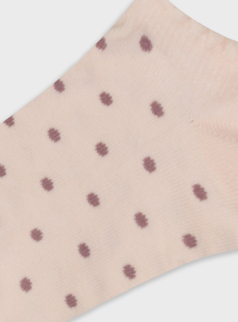Short dotted socks | SALMON PINK