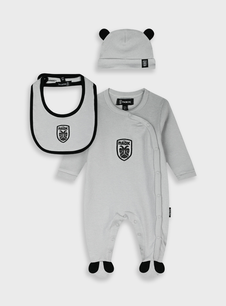 Σετ 3τμχ PAOK FC | ΑΝΟΙΧΤΟ ΓΚΡΙ