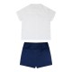 Baby boy΄s 2 piece set with shortsleeve shirt and shorts (3-18 months) | NAVY