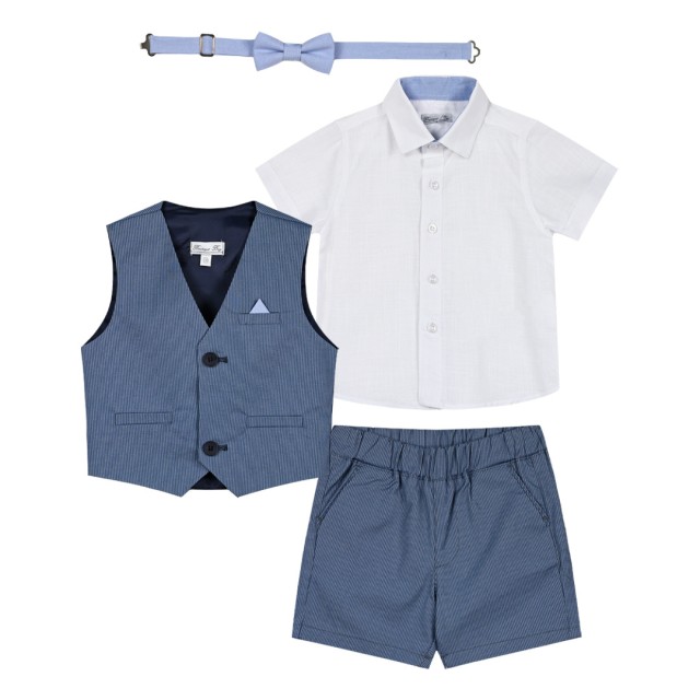 Baby boy΄s 4 piece set (6-18 months) | LIGHT BLUE