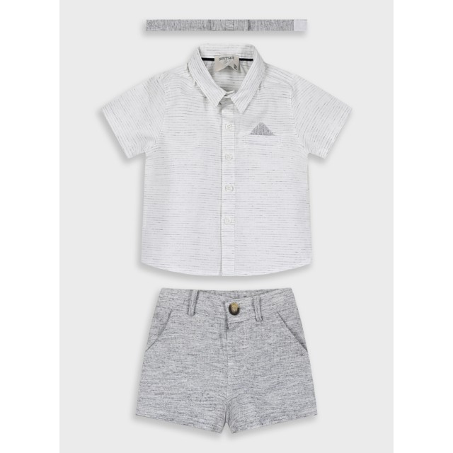 Baby boy΄s 3 piece set (6-18 months) | LIGHT GREY