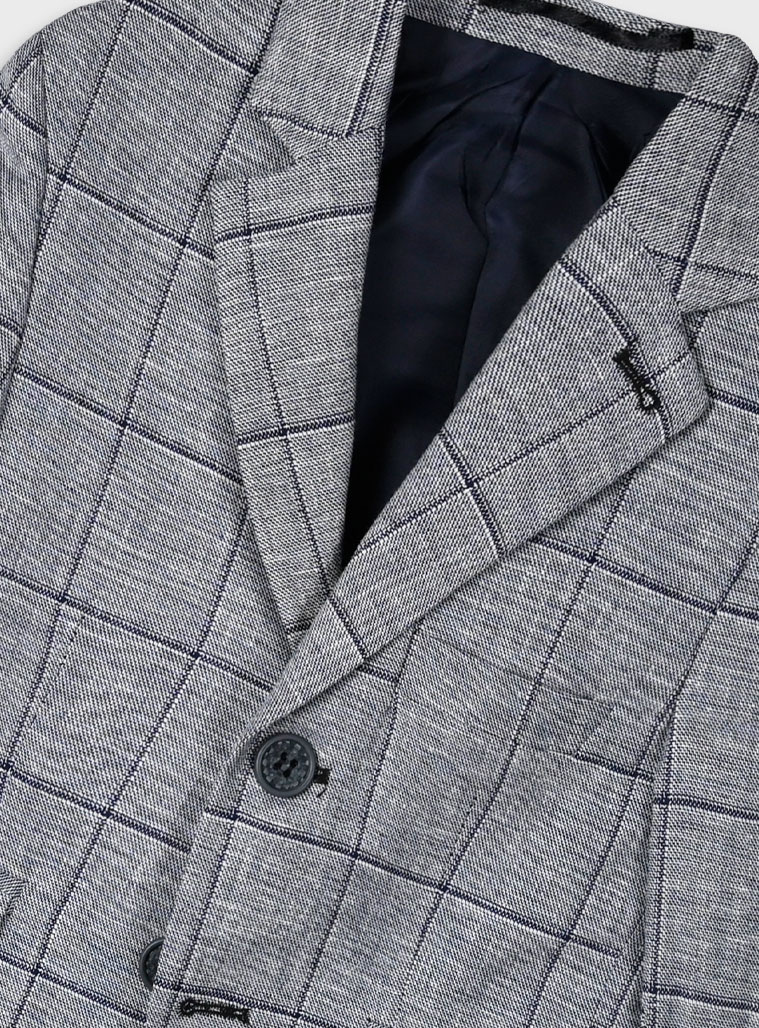 Boy΄s checkered vest for special occassions | BLUE
