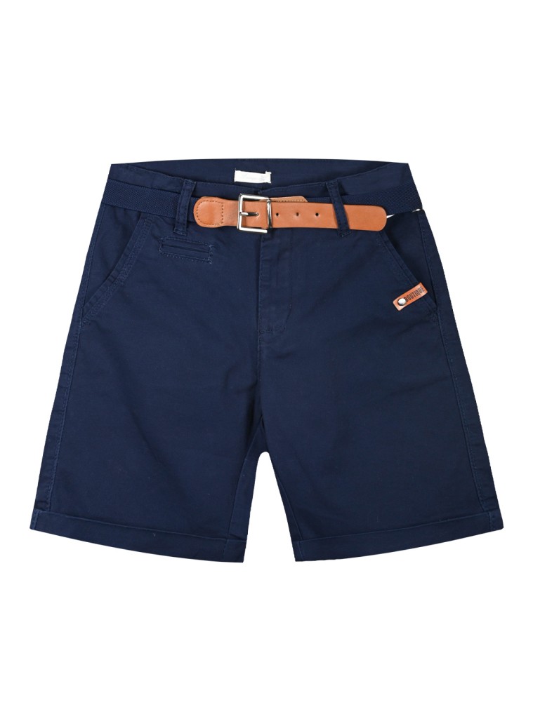 Boy΄s bermuda with belt for special occassions | NAVY