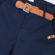 Boy΄s bermuda with belt for special occassions | NAVY