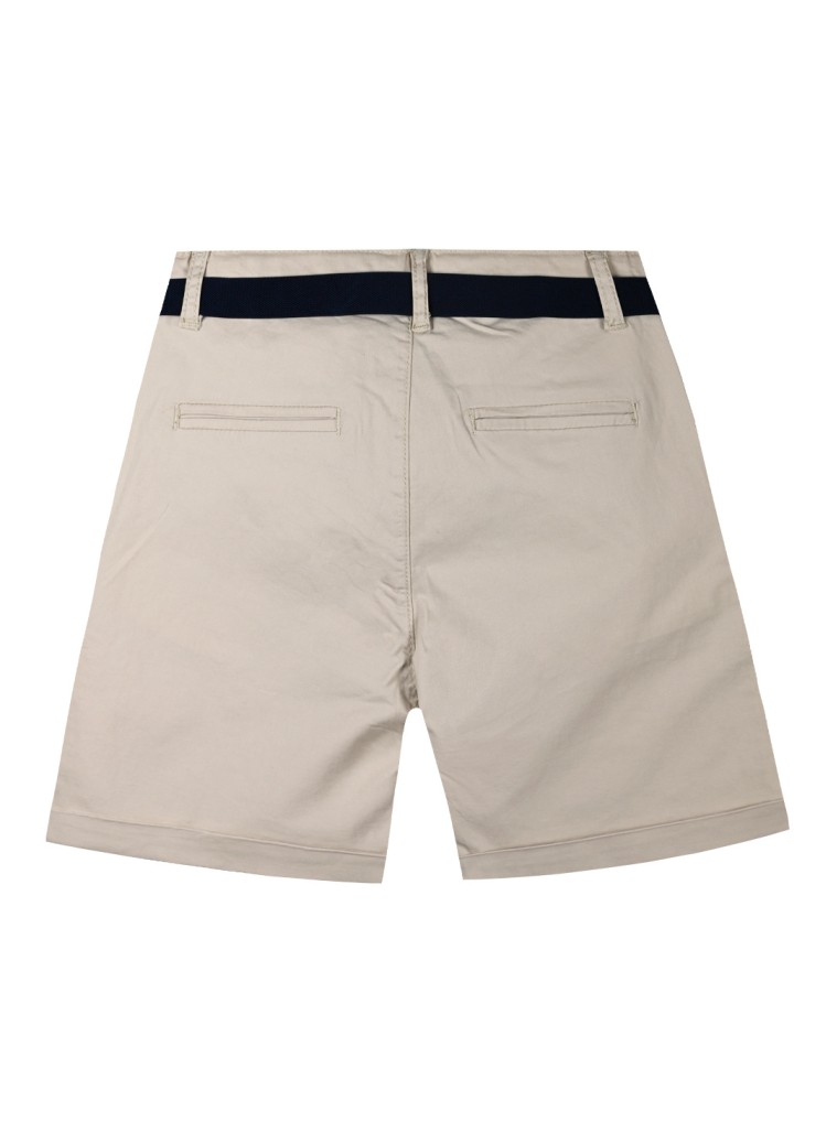 Boy΄s bermuda with belt for special occassions | BEIGE