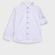 Striped button up shirt | BLUE