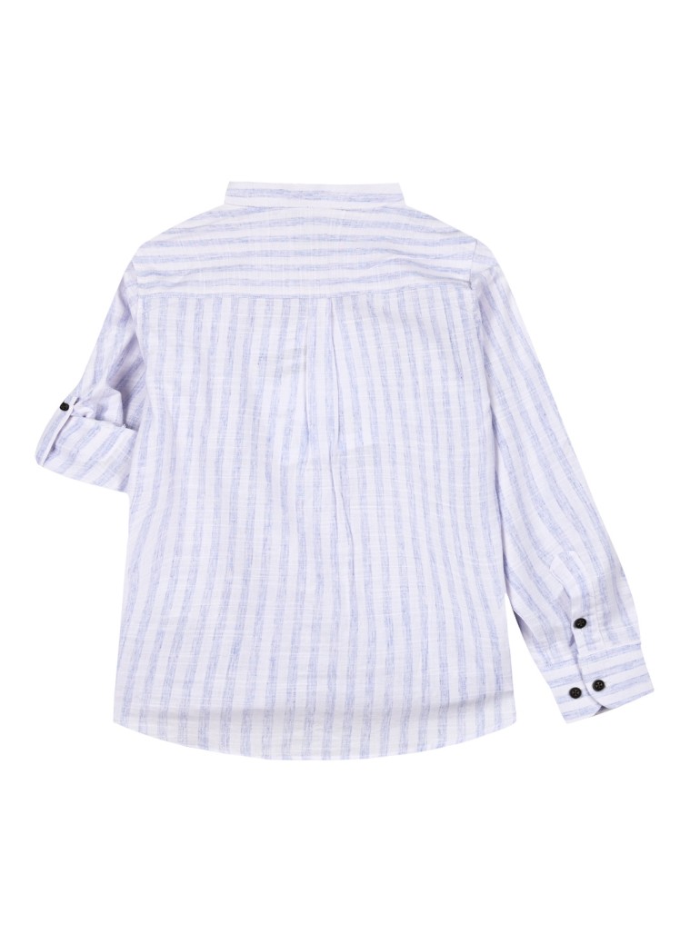 Παιδικό ριγέ πουκάμισο για καλό ντύσιμο για αγόρι | ΜΠΛΕ
