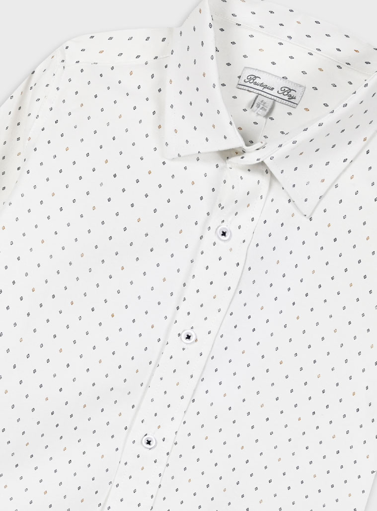 Παιδικό πουκάμισο για καλό ντύσιμο για αγόρι | ΛΕΥΚΟ