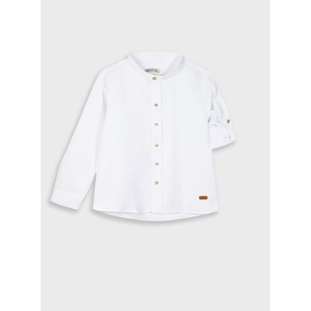 Boutique button down shirt for boys | WHITE