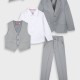 Boutique σετ 5τμχ για αγόρι | ΓΚΡΙ Boutique σετ 5τμχ για αγόρι | ΓΚΡΙ