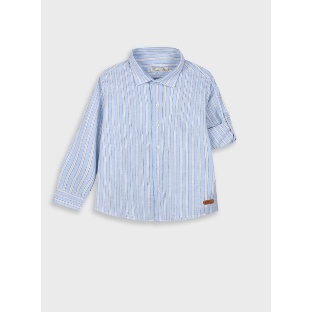 Boutique button up shirt for boys | STRIPPED PRINT