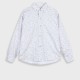 Boy΄s ecru all over print button down dress shirt with ecru buttons.Boutique collection | ECRU Boy΄s ecru all over print button down dress shirt with ecru buttons.Boutique collection | ECRU