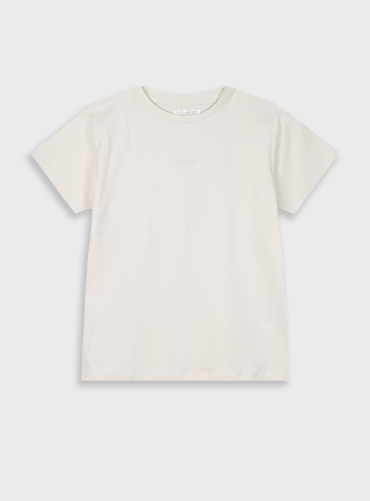 Boutique t-shirt for boys | CREAM
