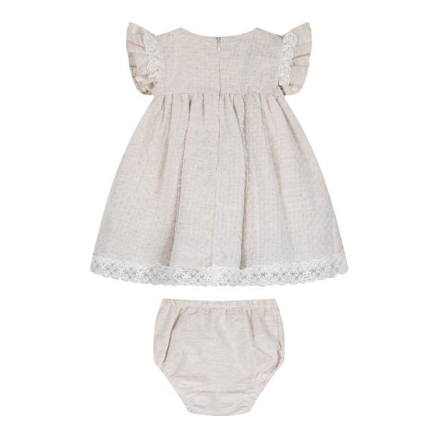 Dress with diaper cover | BEIGE