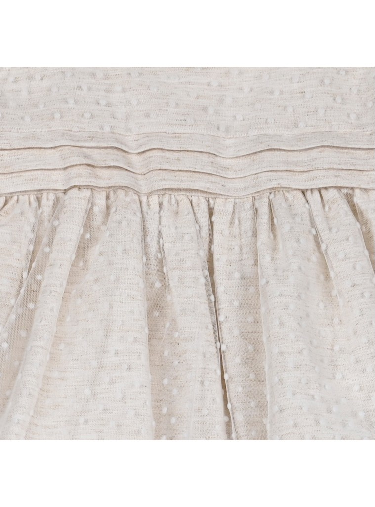 Baby girl΄s dress with matching underwear (6-18 months) | BEIGE