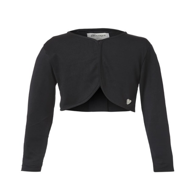 Girl΄s bolero with bow on the back | BLACK