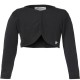 Girl΄s bolero with bow on the back | BLACK
