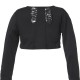 Girl΄s bolero with bow on the back | BLACK
