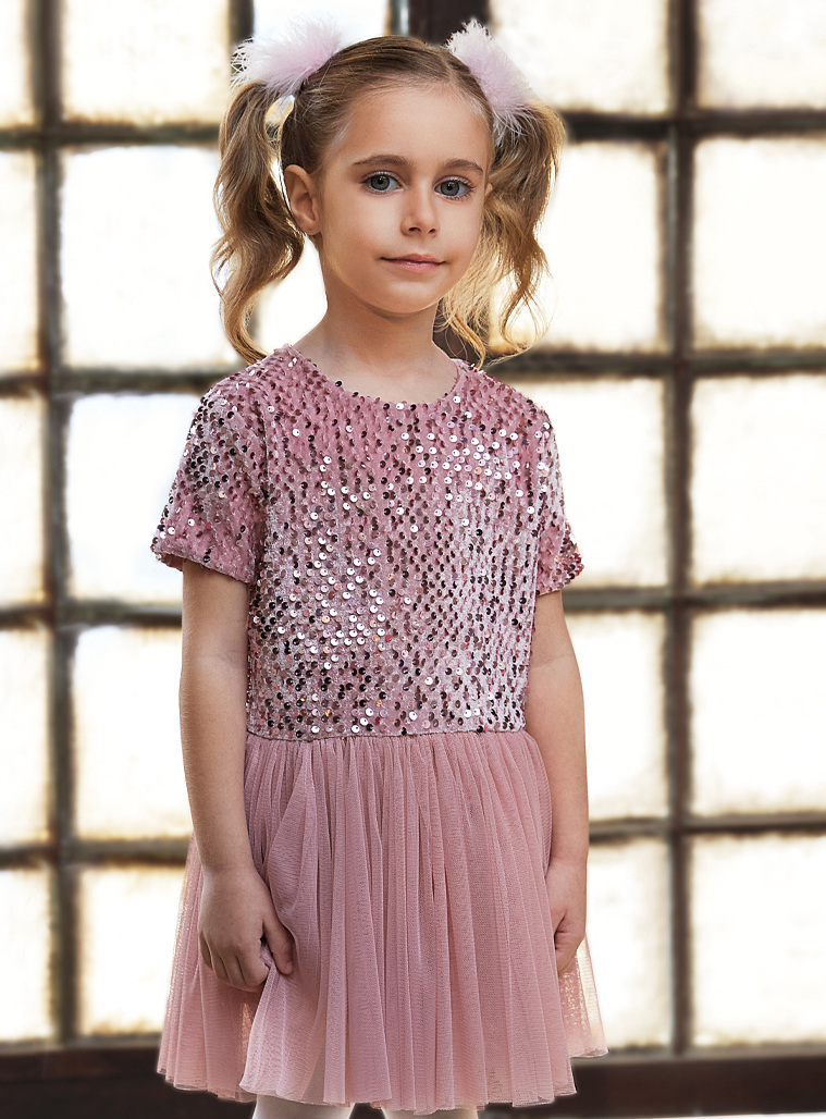 Φόρεμα με παγιέτες και τούλι για κορίτσι. Boutique collection | ΡΑΣΤ